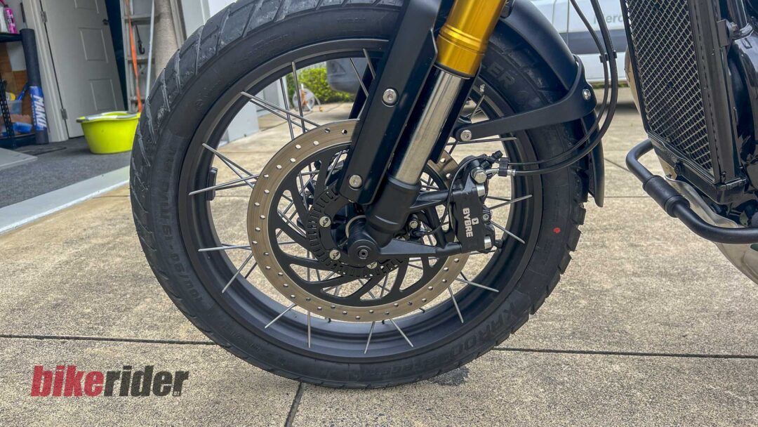 Triumph Scrambler 400XC front brakes Bybre