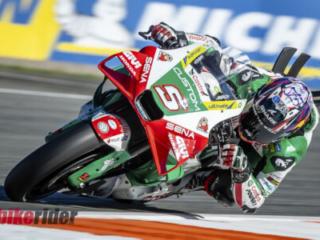 MotoGP Rd22 Circuit Ricardo Tormo Sat Johann Zarco Honda MotoGP action slide track