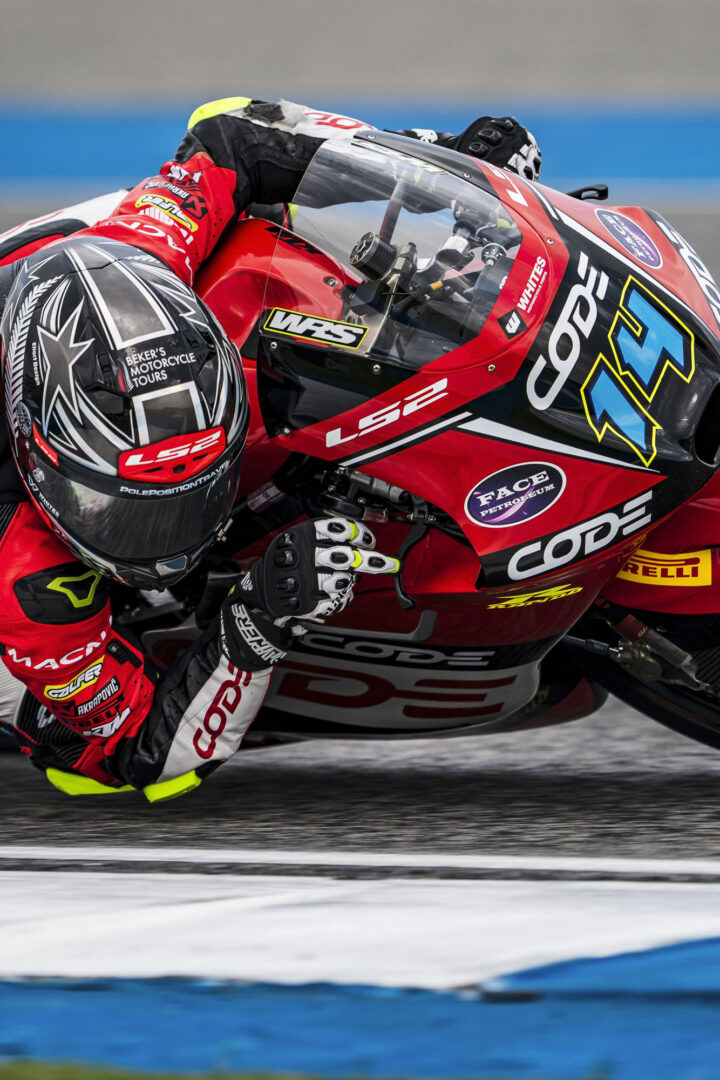 Cormac Buchanan racing for CODE Motorsports in the Moto3 World Championship in Thailand