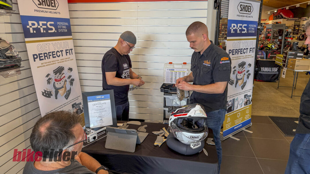 Shoei Personal Fitting System at Boyd Motorcycles in Hamilton, NZ