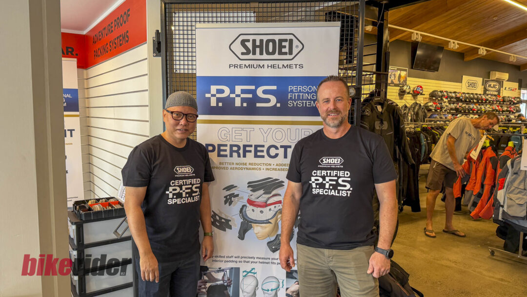 Shoei PFS motorcycle helmet custom fitting NZ
