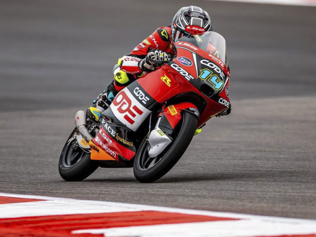 Cormac Buchanan USA circuit of the americas Moto3 2026 action