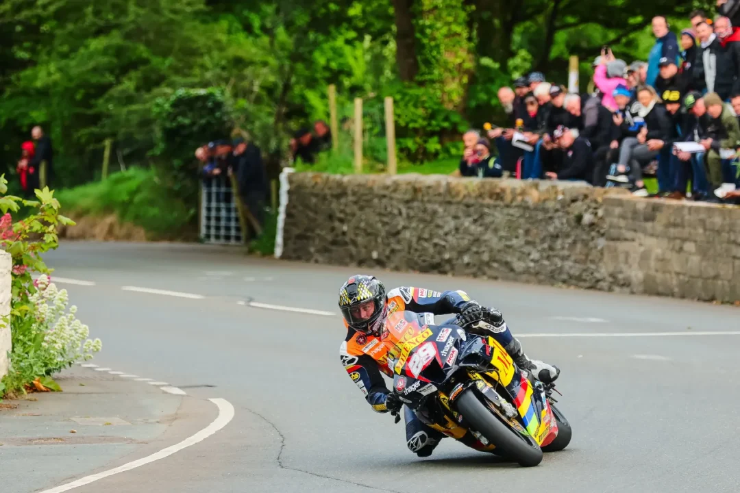 Mitch Rees action Honda Isle of Man TT
