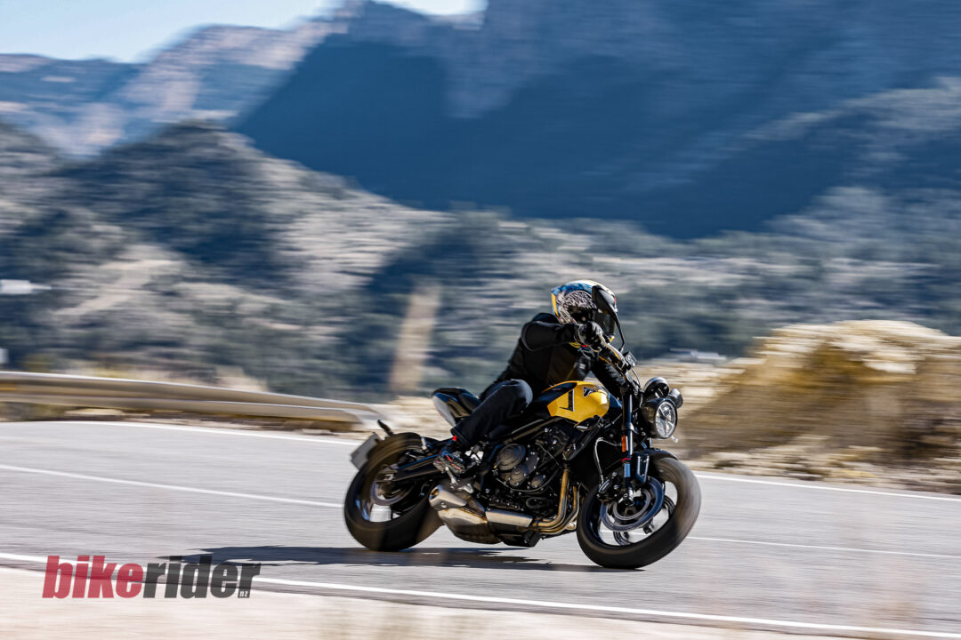 2026 Triumph Trident 660 review action road