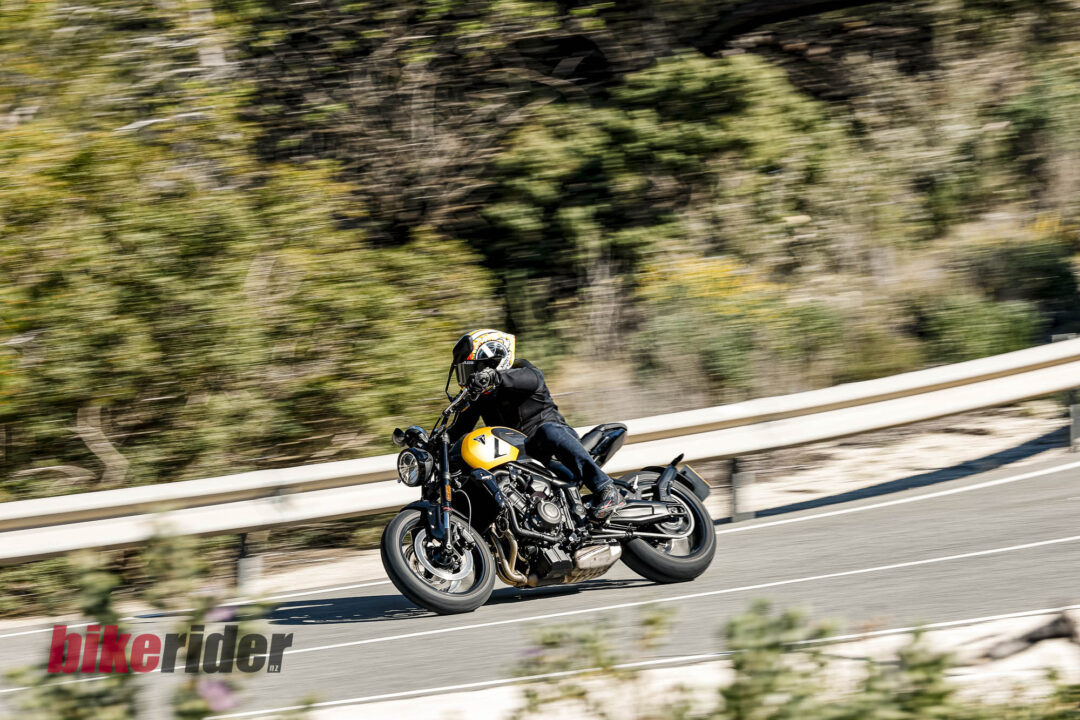 2026 Triumph Trident 660 review action road