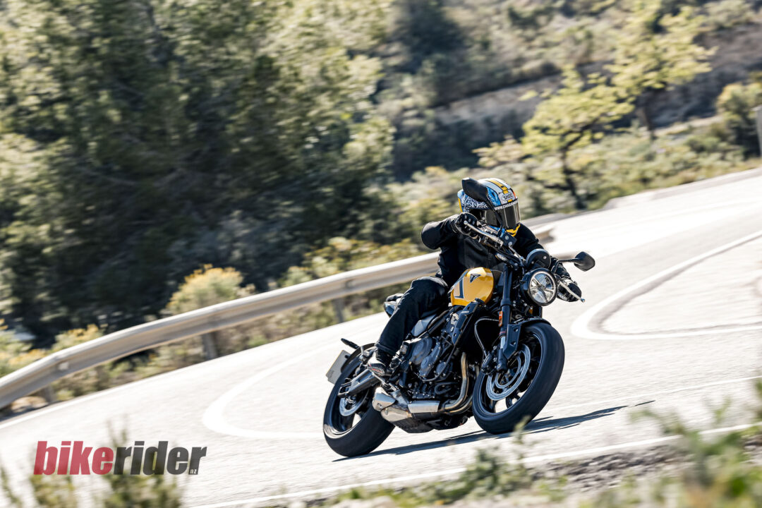 2026 Triumph Trident 660 review action road