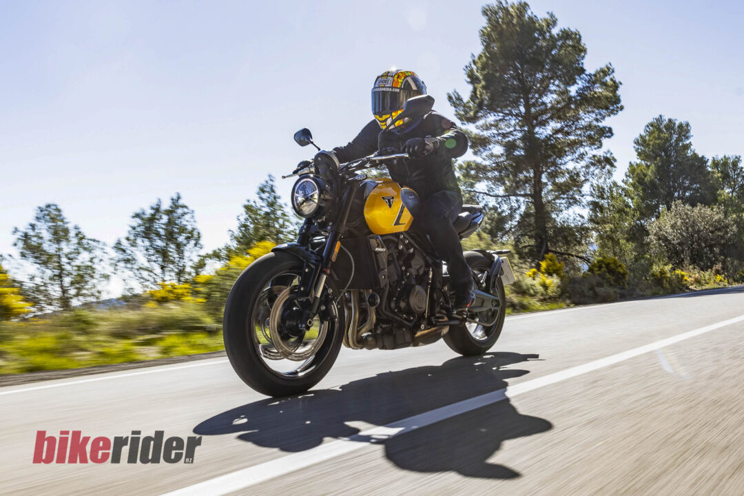 2026 Triumph Trident 660 review action road