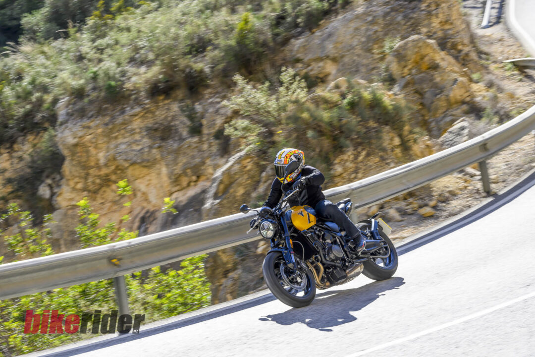 2026 Triumph Trident 660 review action road