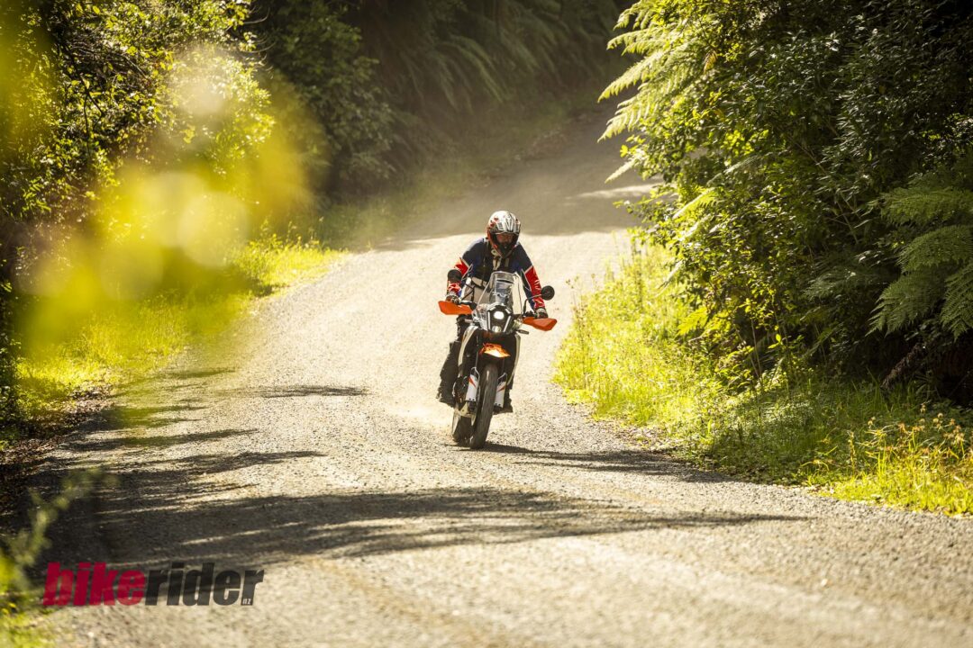 KTM 390 Adventure R gravel action
