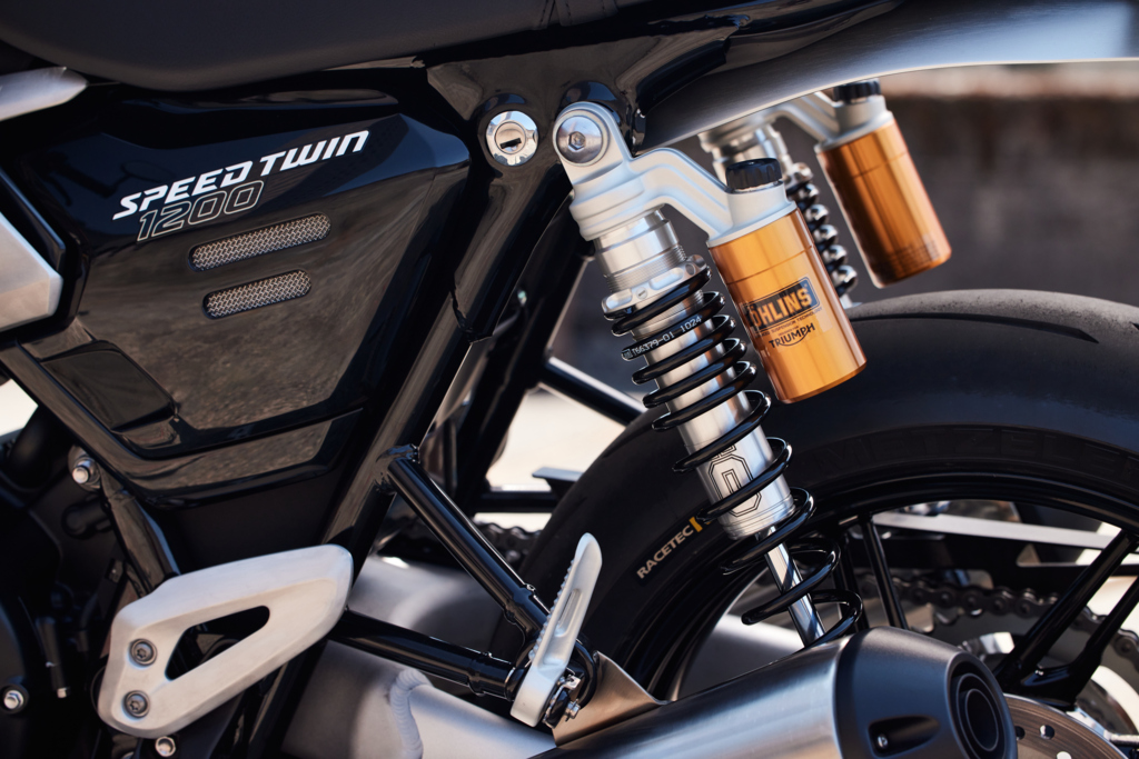 Triumph Speed Twin 1200 & Speed Twin 1200RS review Ohlins rear RSU