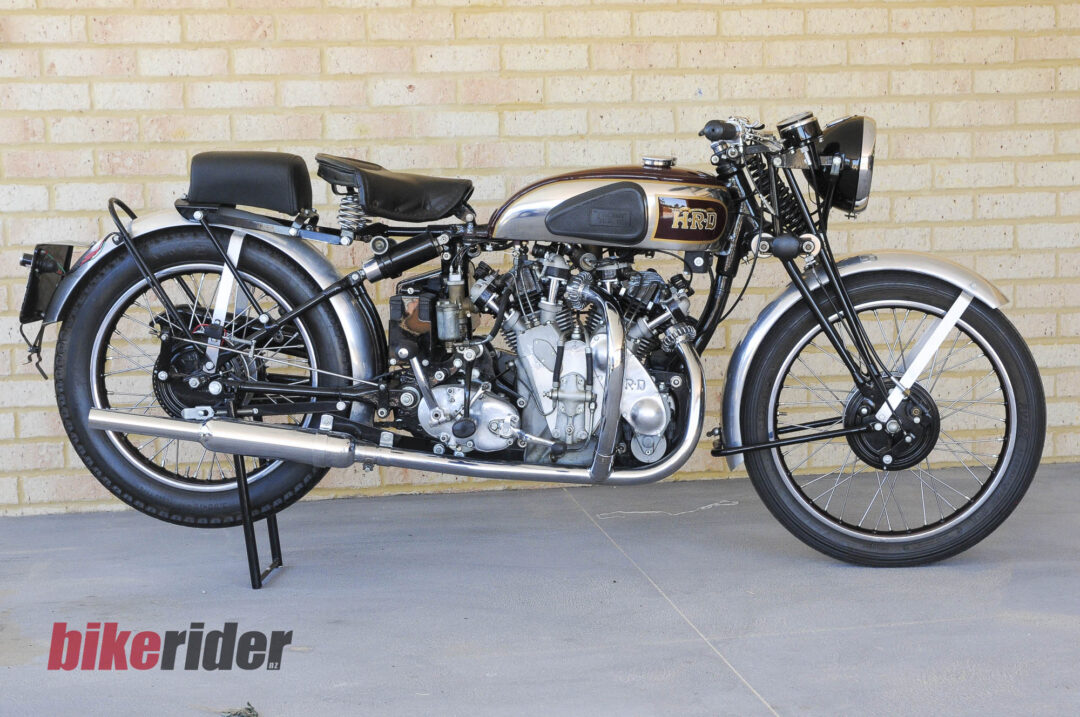 1937 HRD-Vincent Series A restored after fire damage in Tasmania