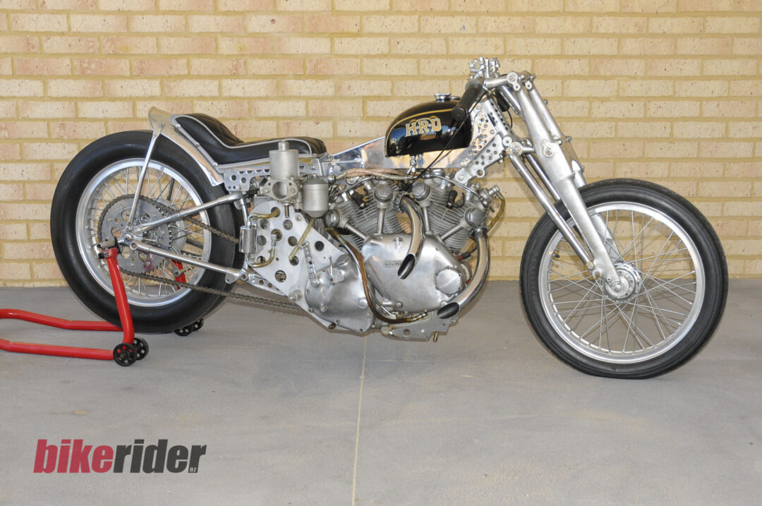 Supercharged 1957 factory-built Vincent drag bike - 9.2sec +_ 144mph for standing quarter