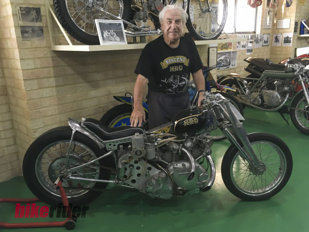 Ian Boyd with supercharged factory drag racer
