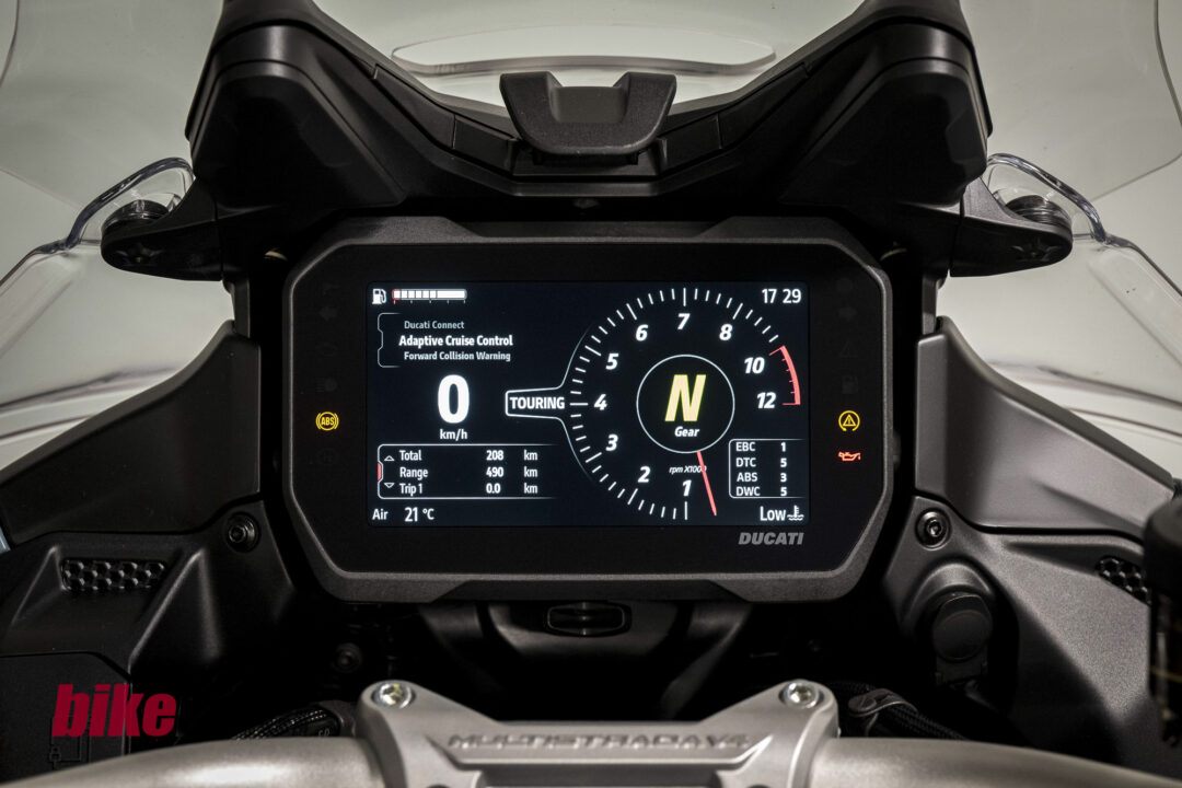 Ducati Multistrada V4 Rally dash