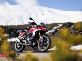 BMW F450GS review static snow