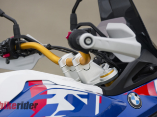 BMW F450GS review handlebars gold