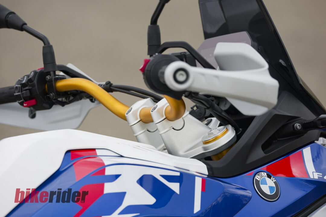 BMW F450GS review handlebars gold
