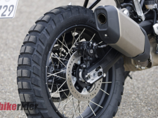 BMW F450GS review rear wheel