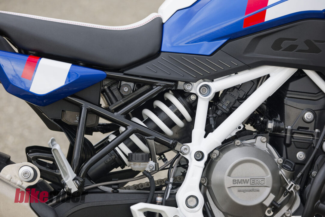 BMW F450GS review rear shock