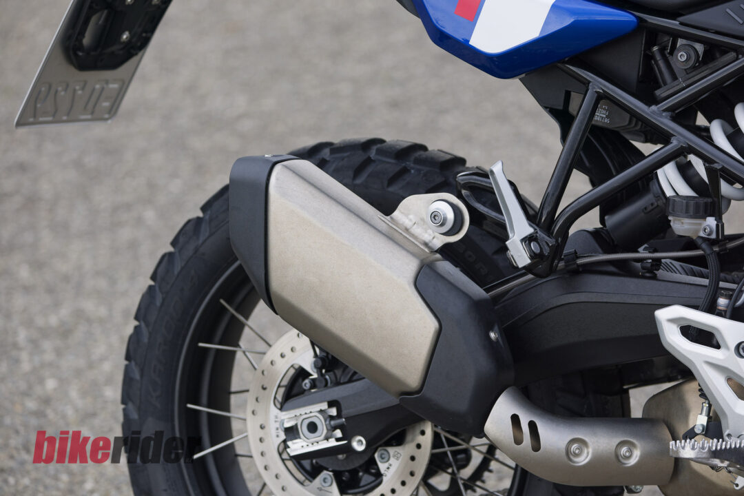 BMW F450GS review exhaust