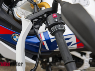 BMW F450GS review clutch lever