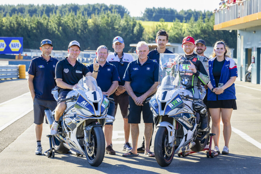 2026 Superbike Champion Rogan Chandler with his M1 Motorsport team at Motomania Round 4 of the 2026 New Zealand Super Bike Championships held at Taupo Motorsport Park, Taupo, Waikato, New Zealand, March 14-15, 2026. Photo: MNZ/Derek Morrison
