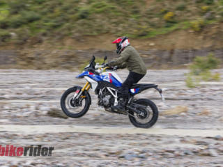 BMW F450GS review off-road riding wheelie