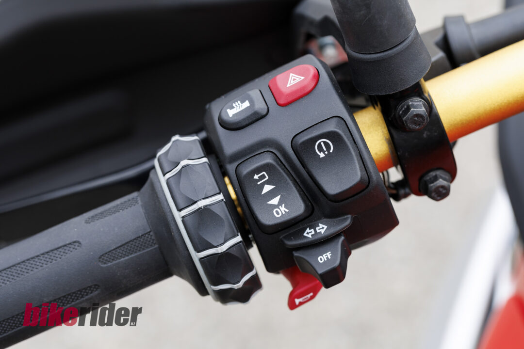 BMW F450GS review switches traction control ABS