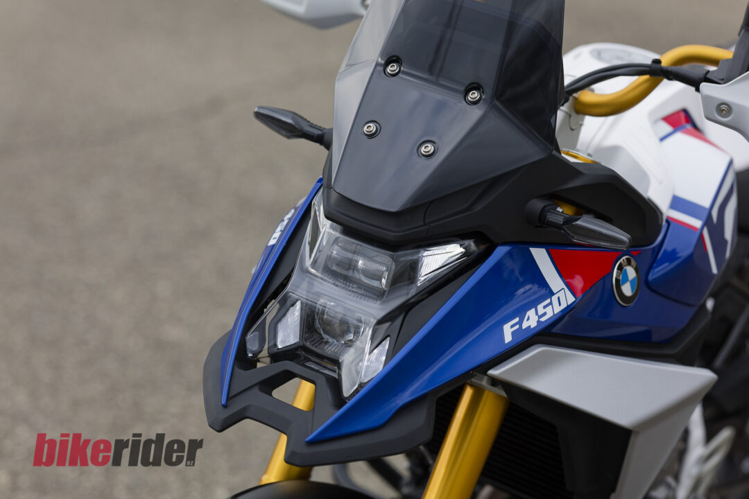 BMW F450GS review headlight