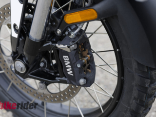 BMW F450GS review front brake