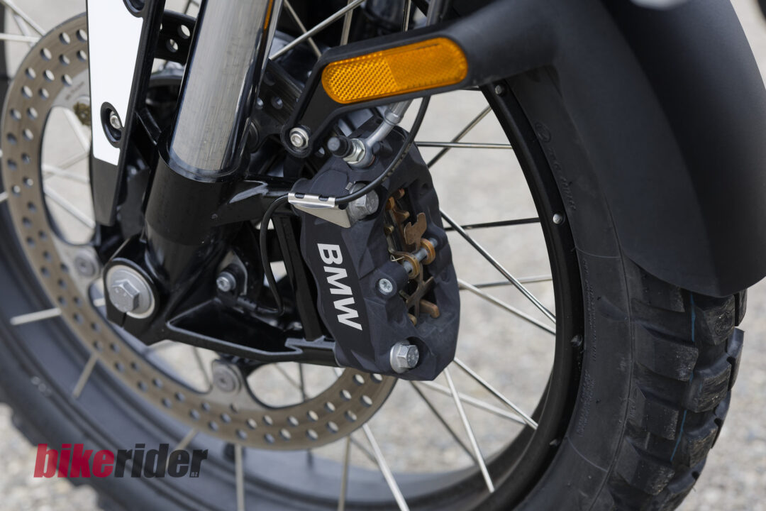 BMW F450GS review front brake