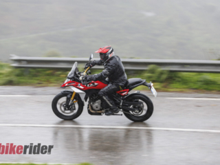 BMW F450GS review action road