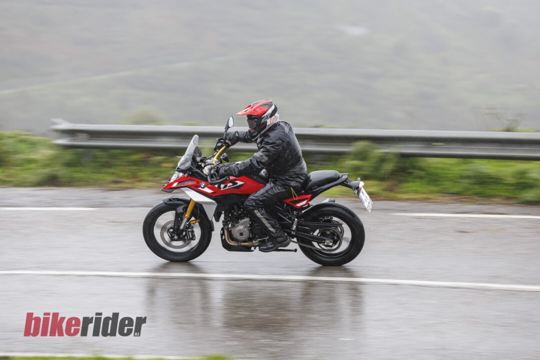 BMW F450GS review action road