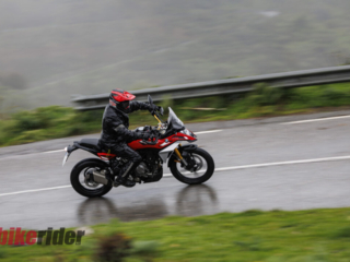 BMW F450GS review action road