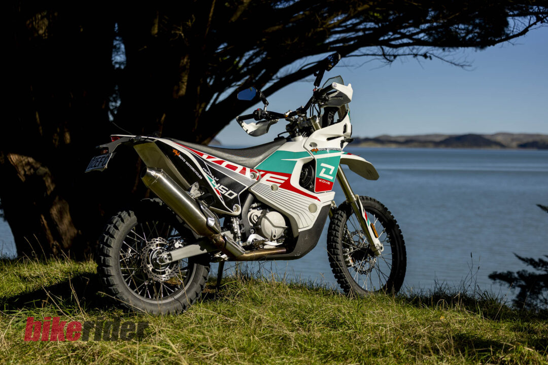 Kove 450 Rally review NZ static off road