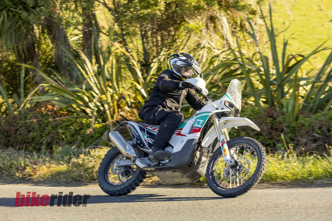 Kove 450 Rally review NZ action road