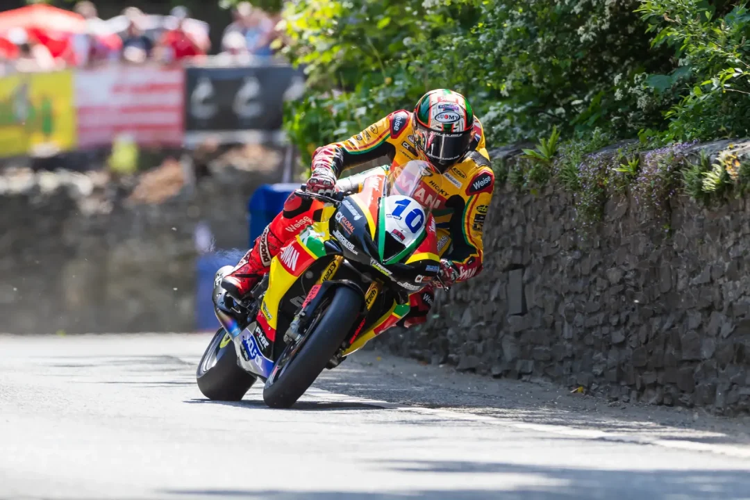 Peter Hickman on the Swanmn Triumph