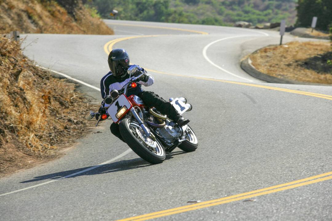 Lawwill H-D Flattracker actioin Alan Cathcart
