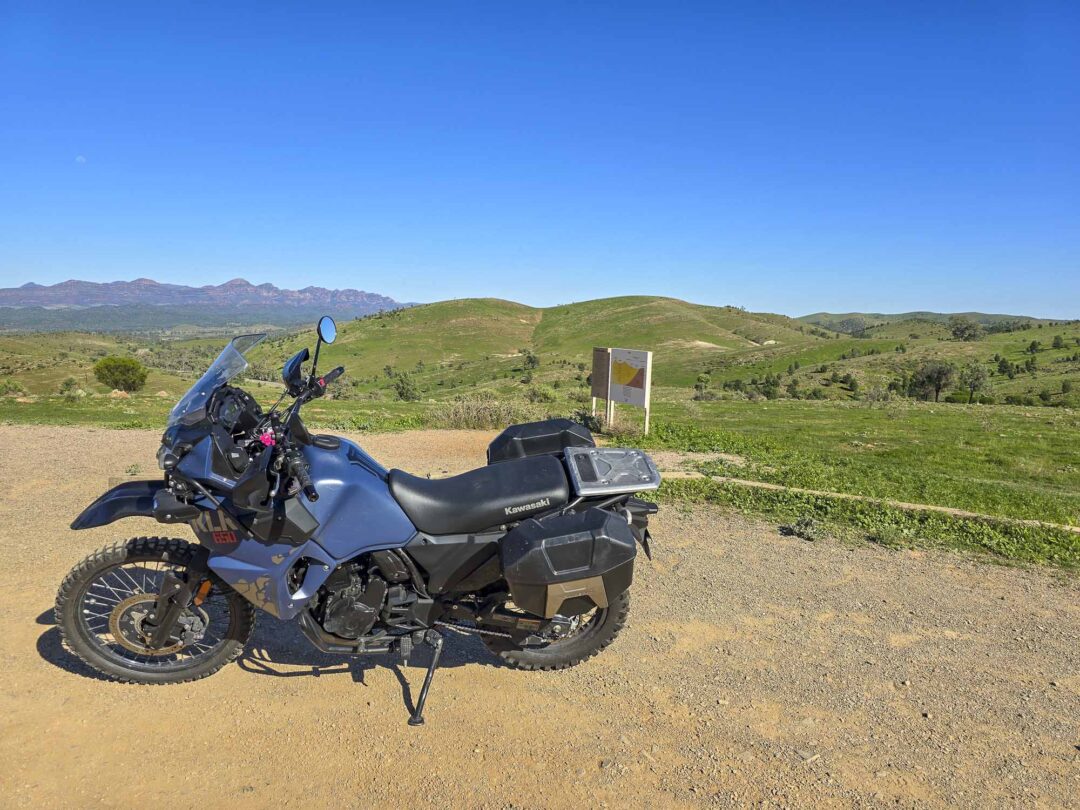 Neurological Research NZ Lap of Oz Kawasaki KLR650