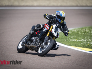 Ducati Hypermotard V2 SP review action track