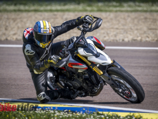 Ducati Hypermotard V2 SP review action track