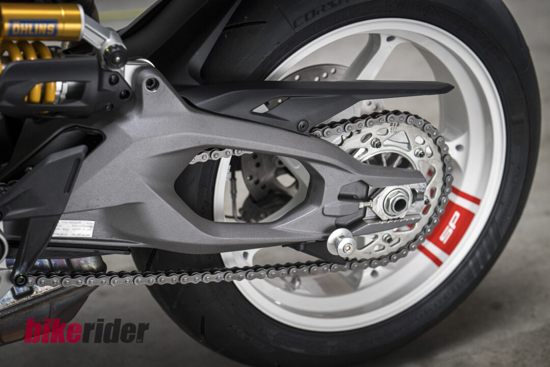 Ducati Hypermotard V2 SP review swingarm