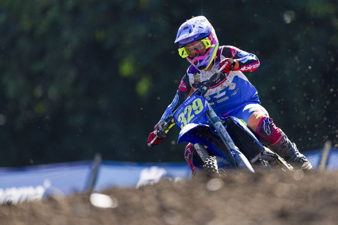 Mikayla Griffiths, of Taupo, racing in WMX at Round 7 of the 2026 Penrite ProMX Championship presented by AMX Superstores (ProMX) at the Green Park track in Conondale, Queensland, Australia. July 26, 2026. Photo: MNZ/Derek Morrison