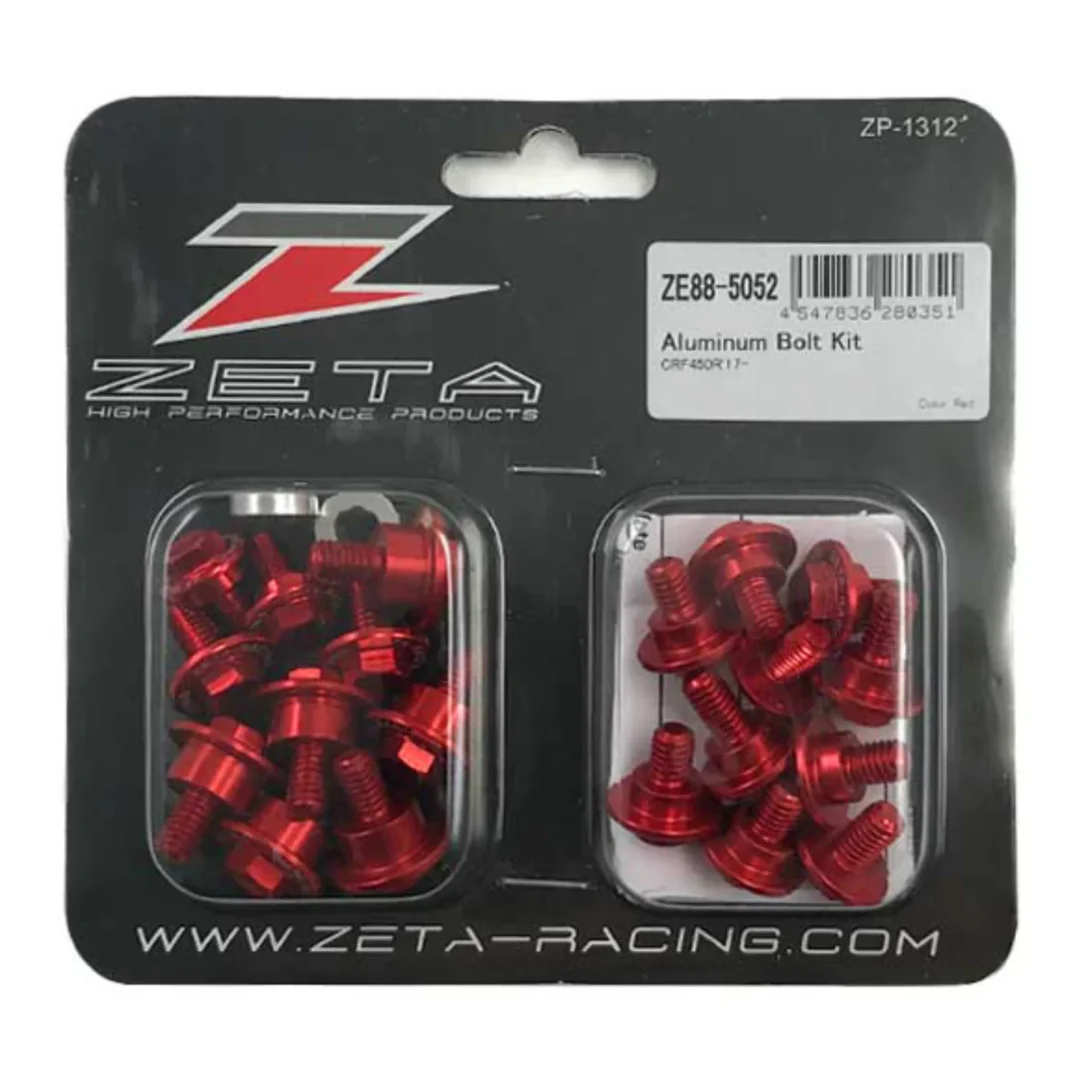 Zeta anodised bolts