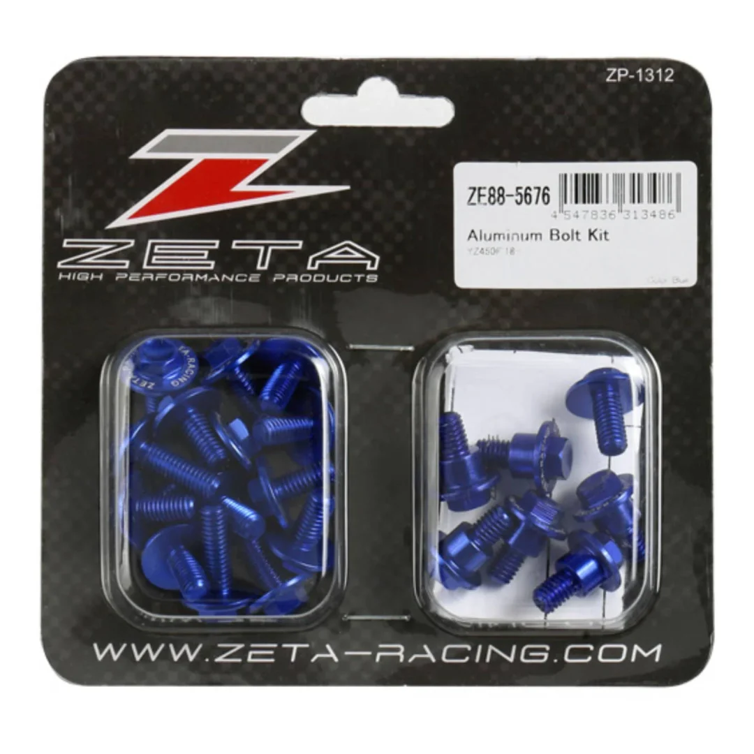 Zeta anodised bolts