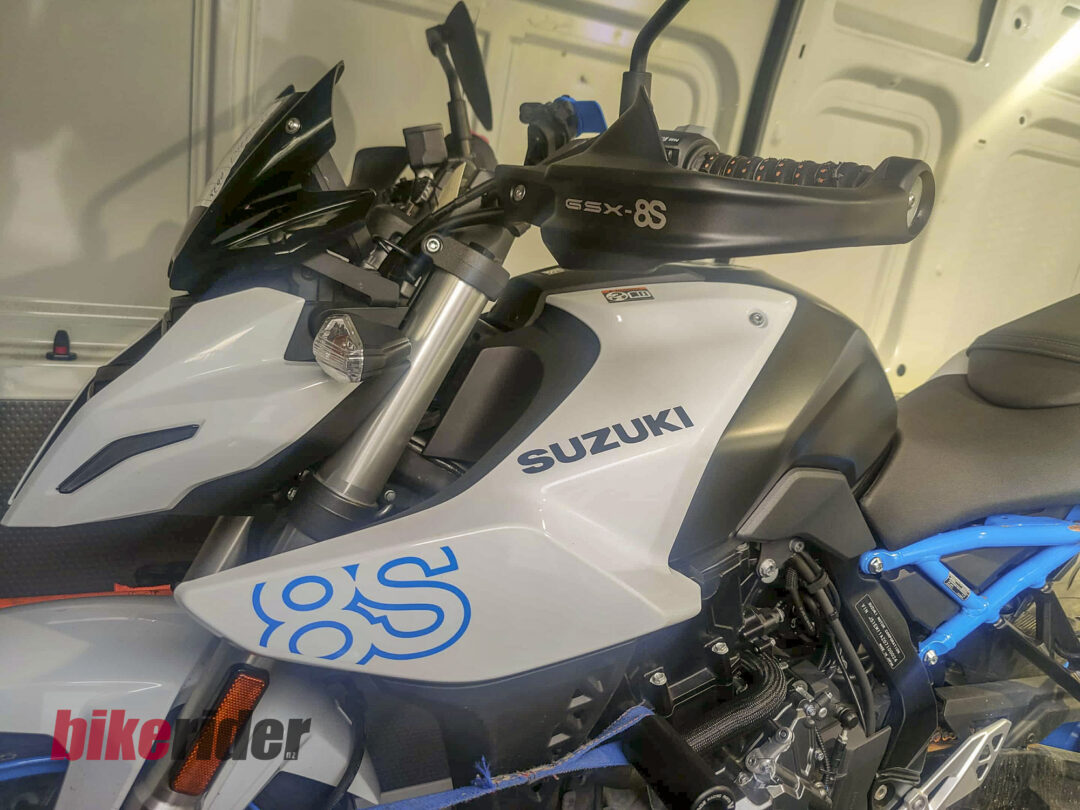 Suzuki GSX-8S racer waiting to be converted into a race bike for the Sport Bike series