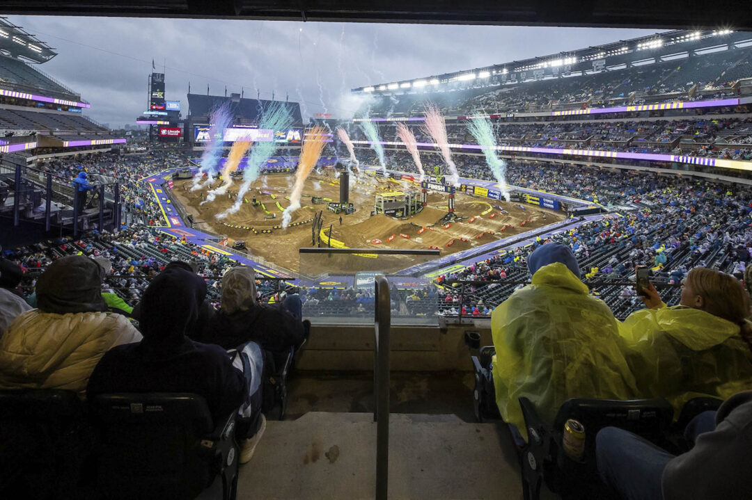 New Zealand’s Cole Davies, 18, wins the Eastern Divisional 250SMX Class Championship at the final East Coast stop of the 2026 Monster Energy AMA Supercross Championship at Round 15 of the Monster Energy SMX World Championship inside Lincoln Financial Field, Philadelphia. Davies is only the second Kiwi to ever win an AMA Supercross Championship, Ben Townley won the Eastern Divisional 250SMX Class Championship in 2007. Photo: SMX