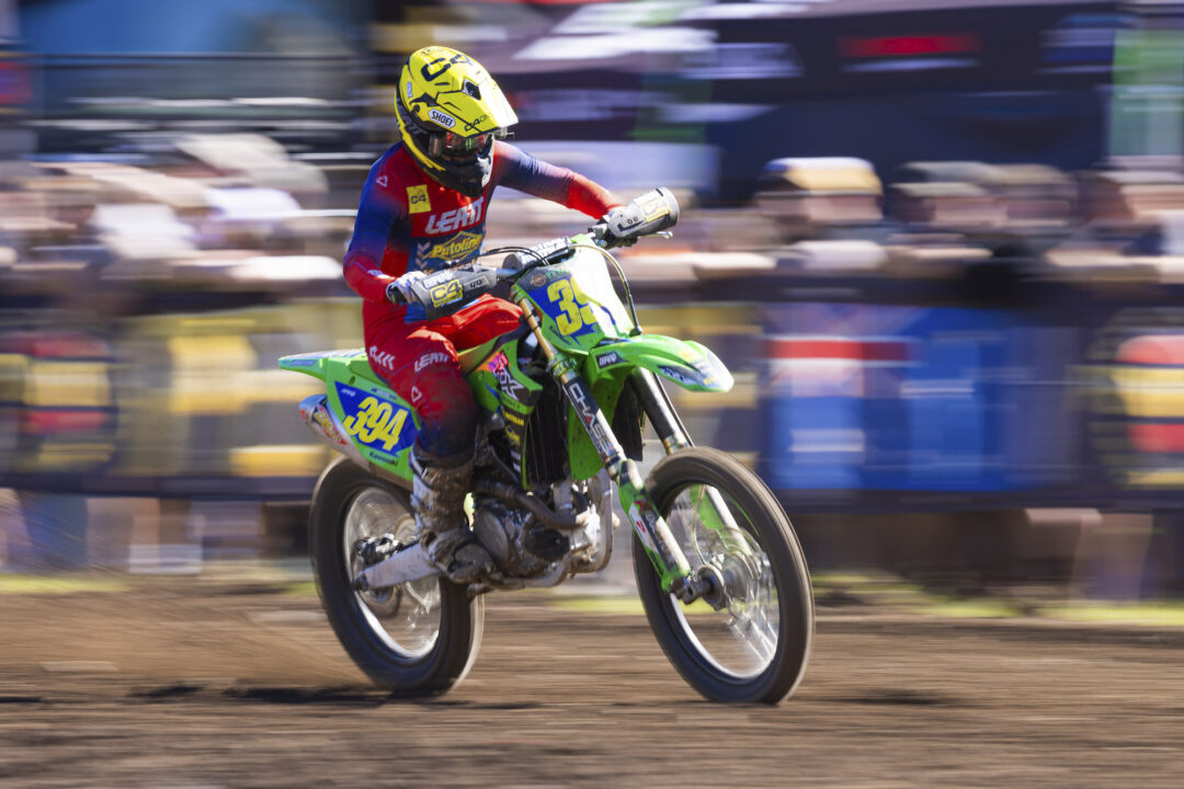 Karaitiana Horne on her way to a 9-8 result at Round 7 of the 2026 Penrite ProMX Championship