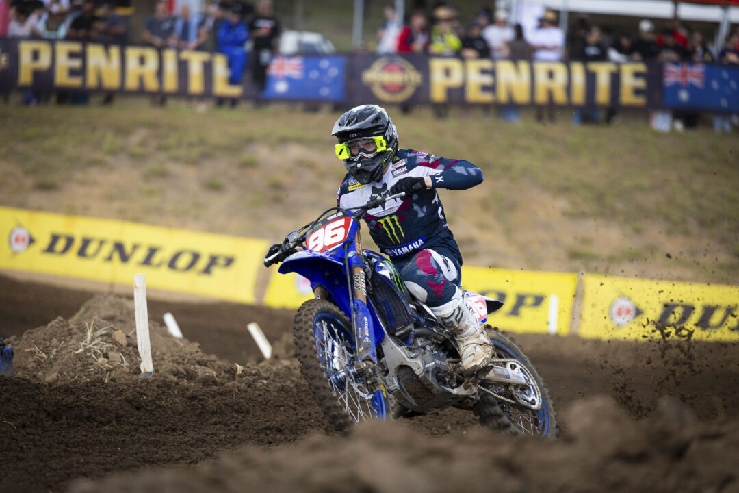 Monster Energy WBR Yamaha Race Team’s Hayden Draper, of Karaka, on his way to winning the MX3 title at Round 8 final of the 2026 Penrite ProMX Championship