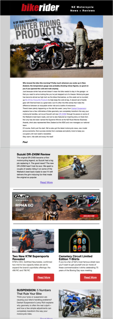 BRM weekly newsletter